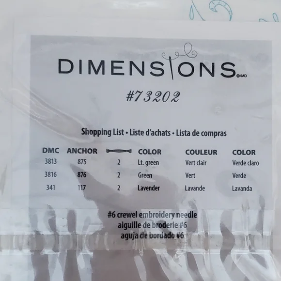 Dimensions Embroidery Stamped Pillowcase - Picture 4 of 4